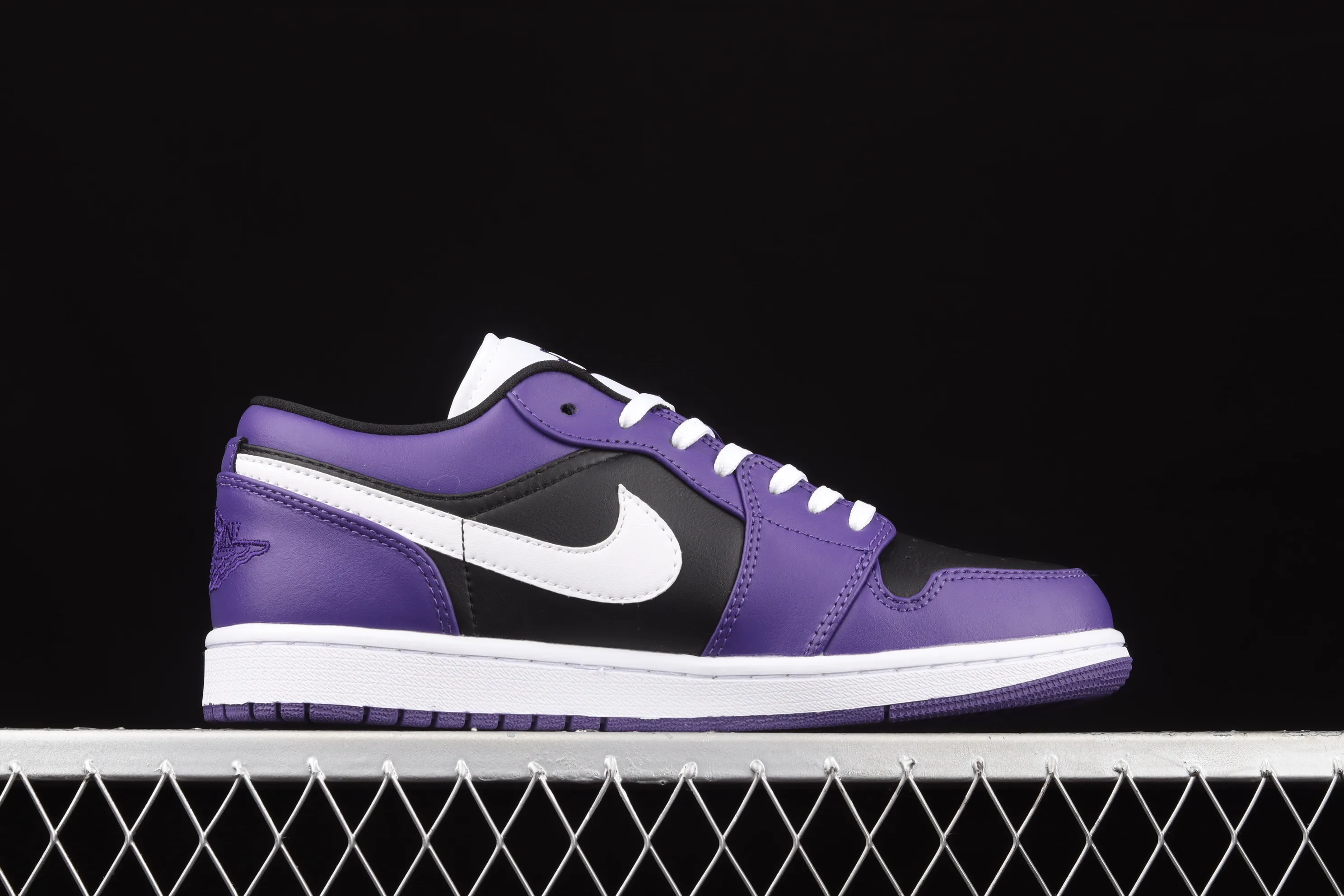 All categories Air Jordan Jordan series basketball shoes Air Jordan 1 Low Air Jordan 1 Low AJ1 Joe 1 black purple and white low-top cultural and leisure sports sneakers 553558-501